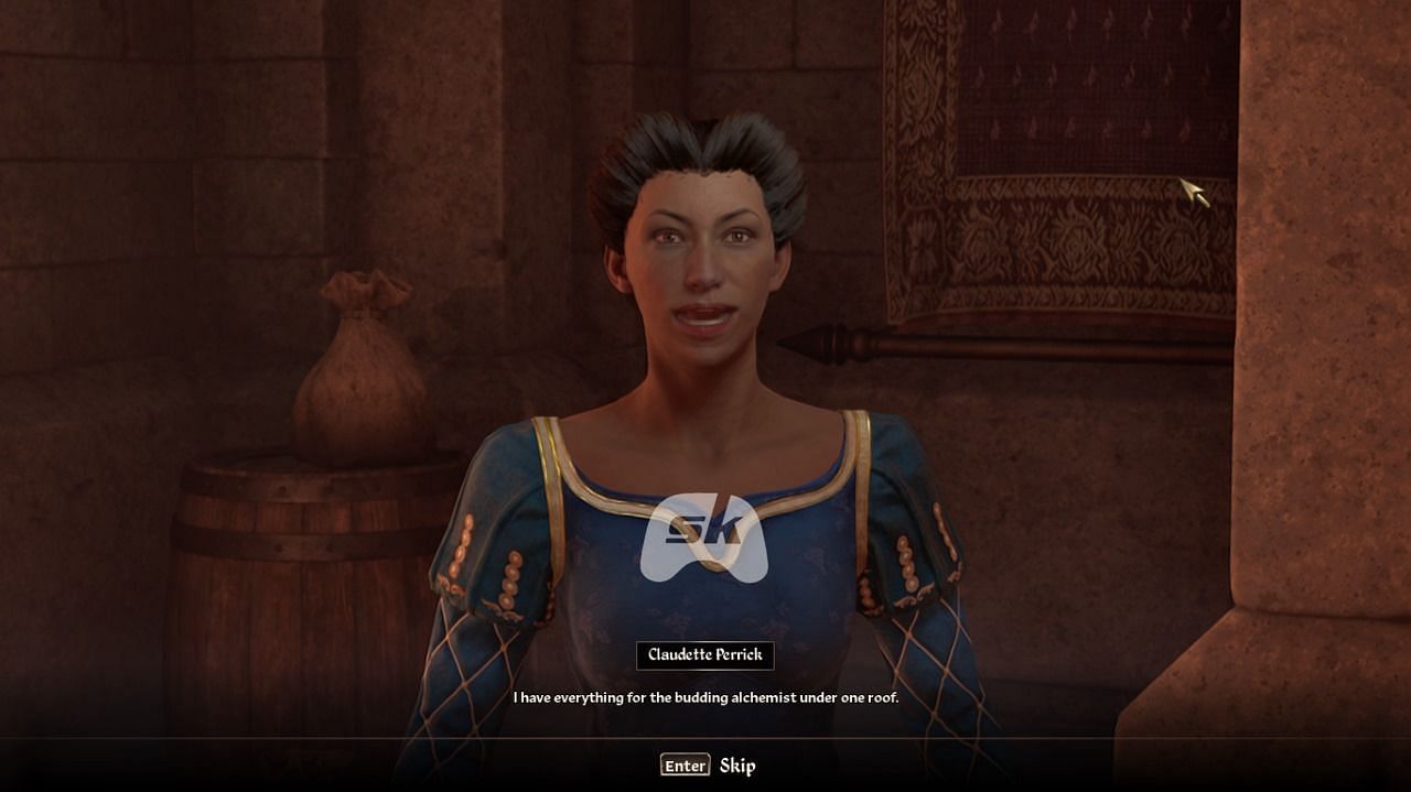 Claudette Perrick, the owner of The Gilded Carafe (Image via Sportskeeda Gaming || Bethesda Softworks)